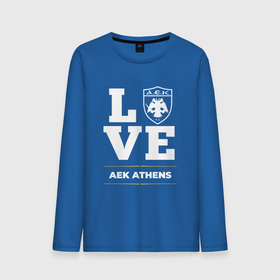 Мужской лонгслив хлопок с принтом AEK Athens Love Classic в Санкт-Петербурге, 100% хлопок |  | aek | aek athens | athens | club | football | logo | love | аек | клуб | лого | мяч | символ | спорт | футбол | футболист | футболисты | футбольный