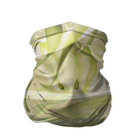 Бандана-труба 3D с принтом Абстрактные ирисы в Петрозаводске, 100% полиэстер, ткань с особыми свойствами — Activecool | плотность 150‒180 г/м2; хорошо тянется, но сохраняет форму | абстракция | зеленый | ирис | линии | нежный | сетка | цветочки | цветы