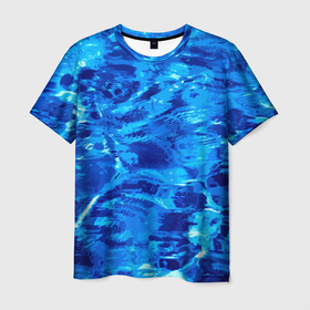 Мужская футболка 3D с принтом Vanguard abstraction   Water в Санкт-Петербурге, 100% полиэфир | прямой крой, круглый вырез горловины, длина до линии бедер | abstraction | pattern | vanguard | water | абстракция | авангард | вода | узор
