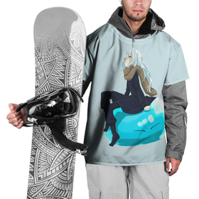 Накидка на куртку 3D с принтом Римуру на слизе в Санкт-Петербурге, 100% полиэстер |  | anime | rimuru tempest | slime | аниме | анимэ | о моём перерождении в слизь | римуру темпест | слайм