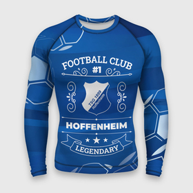 Мужской рашгард 3D с принтом Hoffenheim Football Club в Белгороде,  |  | club | football | hoffenheim | logo | клуб | лого | мяч | огонь | пламя | символ | спорт | футбол | футболист | футболисты | футбольный | хоффенхейм