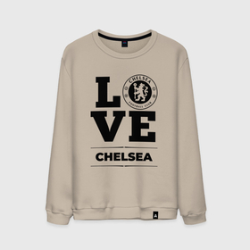 Мужской свитшот хлопок с принтом Chelsea Love Классика , 100% хлопок |  | chelsea | club | football | logo | love | клуб | лого | мяч | символ | спорт | футбол | футболист | футболисты | футбольный | челси