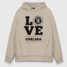 Мужское худи Oversize хлопок с принтом Chelsea Love Классика в Екатеринбурге, френч-терри — 70% хлопок, 30% полиэстер. Мягкий теплый начес внутри —100% хлопок | боковые карманы, эластичные манжеты и нижняя кромка, капюшон на магнитной кнопке | Тематика изображения на принте: chelsea | club | football | logo | love | клуб | лого | мяч | символ | спорт | футбол | футболист | футболисты | футбольный | челси