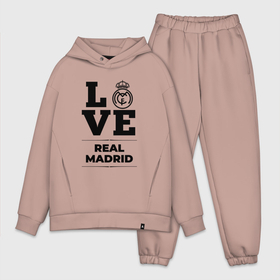 Мужской костюм хлопок OVERSIZE с принтом Real Madrid Love Классика в Тюмени,  |  | club | football | logo | love | madrid | real | real madrid | клуб | лого | мадрид | мяч | реал | символ | спорт | футбол | футболист | футболисты | футбольный