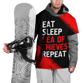 Накидка на куртку 3D с принтом Eat Sleep Sea of Thieves Repeat   Краски в Кировске, 100% полиэстер |  | eat sleep sea of thieves repeat | logo | sea | thieves | воров | игра | игры | краска | лого | логотип | море | символ