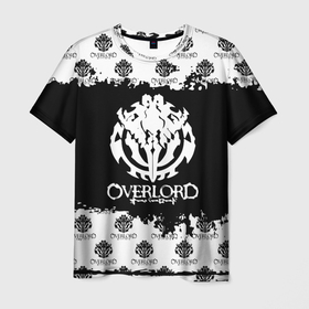 Мужская футболка 3D с принтом Overlord паттерн в Новосибирске, 100% полиэфир | прямой крой, круглый вырез горловины, длина до линии бедер | anime | overlord | overlord anime | айнз | аниме | владыка | оверлорд | оверлорд 4 сезон | повелитель
