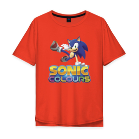 Мужская футболка хлопок Oversize с принтом Sonic Colours   Hedgehog   Video game в Кировске, 100% хлопок | свободный крой, круглый ворот, “спинка” длиннее передней части | hedgehog | hero | nintendo | sonic | video game | видеоигра | герой | ёж | нинтендо | персонаж | соник