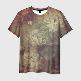Мужская футболка 3D с принтом Цветы (картина маслом) в Екатеринбурге, 100% полиэфир | прямой крой, круглый вырез горловины, длина до линии бедер | flowers | картина | масло | маслом | цветочки | цветы