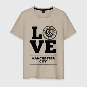Мужская футболка хлопок с принтом Manchester City Love Классика в Тюмени, 100% хлопок | прямой крой, круглый вырез горловины, длина до линии бедер, слегка спущенное плечо. | city | club | football | logo | love | manchester | manchester city | клуб | лого | манчестер | мяч | символ | сити | спорт | футбол | футболист | футболисты | футбольный