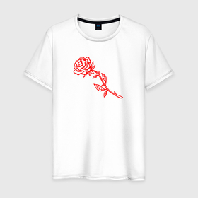 Мужская футболка хлопок с принтом Payton Moormeie роза , 100% хлопок | прямой крой, круглый вырез горловины, длина до линии бедер, слегка спущенное плечо. | payton | payton moormeie | pytn | rose | блогер | знаменитость | пейтон | пейтон моормиер | тиктоенр
