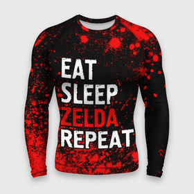 Мужской рашгард 3D с принтом Eat Sleep Zelda Repeat  Краска ,  |  | eat sleep zelda repeat | legend | logo | the | zelda | зельда | игра | игры | краска | краски | легенд | лого | логотип | символ