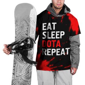 Накидка на куртку 3D с принтом Eat Sleep Dota Repeat   Брызги в Кировске, 100% полиэстер |  | dota | eat sleep dota repeat | logo | paint | брызги | дота | игра | игры | краска | лого | логотип | символ