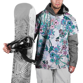 Накидка на куртку 3D с принтом Яркие красочные цветы в Петрозаводске, 100% полиэстер |  | Тематика изображения на принте: арт | ветка дерева | ветки дерева | куст | кусты | рисунок | цветок | цветущее дерево | цветы | яркие цветы