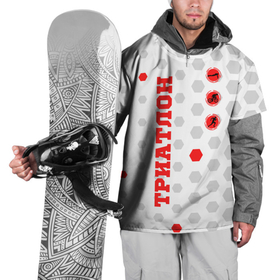 Накидка на куртку 3D с принтом ТРИАТЛОН   ТРОЕБОРЬЕ , 100% полиэстер |  | ironman | tri | triathlon | бег | велосипед | велоспорт | выносливость | мультиспорт | плавание | сила | скорость | спорт | три | триатлон | троеборье | цикличный
