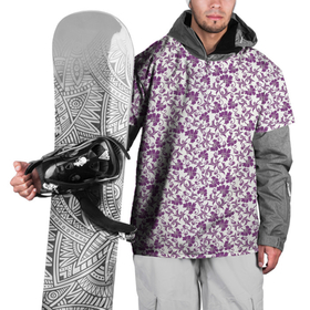 Накидка на куртку 3D с принтом Фиолетовая гжель в Тюмени, 100% полиэстер |  | Тематика изображения на принте: арт | вектор | гжель | рисунок | синий | фиолетовая гжель | фиолетовый рисунок | хохлома | цветок | цветы