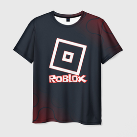 Мужская футболка 3D с принтом roblox : logo в Санкт-Петербурге, 100% полиэфир | прямой крой, круглый вырез горловины, длина до линии бедер | game | gamer | logo | minecraft | roblox | simulator | игра | конструктор | лого | симулятор | строительство | фигура