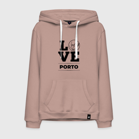 Мужская толстовка хлопок с принтом Porto Love Классика в Белгороде, френч-терри, мягкий теплый начес внутри (100% хлопок) | карман-кенгуру, эластичные манжеты и нижняя кромка, капюшон с подкладом и шнурком | club | football | logo | love | porto | клуб | лого | мяч | порто | символ | спорт | футбол | футболист | футболисты | футбольный