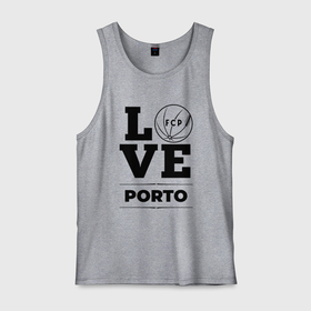 Мужская майка хлопок с принтом Porto Love Классика в Белгороде, 100% хлопок |  | club | football | logo | love | porto | клуб | лого | мяч | порто | символ | спорт | футбол | футболист | футболисты | футбольный