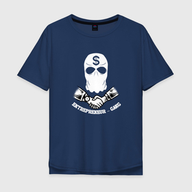 Мужская футболка хлопок Oversize с принтом Gangster | Гангстер , 100% хлопок | свободный крой, круглый ворот, “спинка” длиннее передней части | gangsra | gangster | бандит | гангстер | оружие