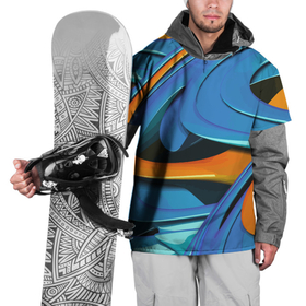 Накидка на куртку 3D с принтом Abstraction   Fashion 2037 , 100% полиэстер |  | Тематика изображения на принте: abstraction | color | fashion | pattern | wave | абстракция | волна | мода | узор | цвет