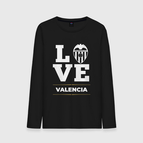 Мужской лонгслив хлопок с принтом Valencia Love Classic в Санкт-Петербурге, 100% хлопок |  | club | football | logo | love | valencia | валенсия | клуб | лого | мяч | символ | спорт | футбол | футболист | футболисты | футбольный