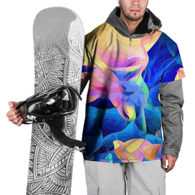 Накидка на куртку 3D с принтом Цветочный красочный паттерн в Кировске, 100% полиэстер |  | color | fashion | flowers | pattern | мода | узор | цвет | цветы