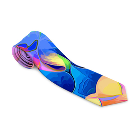 Галстук 3D с принтом Цветочный красочный паттерн , 100% полиэстер | Длина 148 см; Плотность 150-180 г/м2 | Тематика изображения на принте: color | fashion | flowers | pattern | мода | узор | цвет | цветы