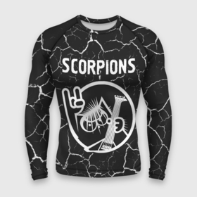 Мужской рашгард 3D с принтом Scorpions  КОТ  Трещины в Белгороде,  |  | band | metal | rock | scorpions | группа | кот | мрамор | рок | скорпионс | трещины