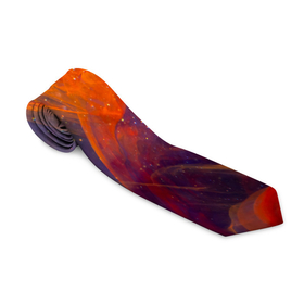 Галстук 3D с принтом Разноцветный абстрактный дым в Екатеринбурге, 100% полиэстер | Длина 148 см; Плотность 150-180 г/м2 | Тематика изображения на принте: абстракция | блестки | дым | звезды | красный | пыль | разноцветный | синий