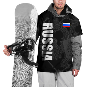 Накидка на куртку 3D с принтом RUSSIA   BLACK EDITION , 100% полиэстер |  | Тематика изображения на принте: z | zapobedy | zaпобеду | армия | де | за победу | запобеду | корреспонденция | обозначение | патриот | патриотизм | россия | рт | русские войска | спецоперация | телевидение