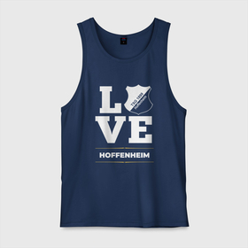 Мужская майка хлопок с принтом Hoffenheim Love Classic в Белгороде, 100% хлопок |  | club | football | hoffenheim | logo | love | клуб | лого | мяч | символ | спорт | футбол | футболист | футболисты | футбольный | хоффенхейм