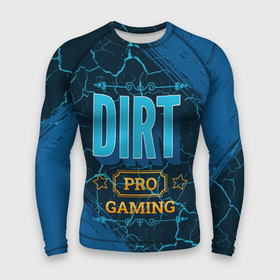 Мужской рашгард 3D с принтом Dirt Gaming PRO в Петрозаводске,  |  | dirt | logo | pro | дирт | игра | игры | краска | лого | логотип | символ