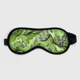 Маска для сна 3D с принтом Green breeze в Санкт-Петербурге, внешний слой — 100% полиэфир, внутренний слой — 100% хлопок, между ними — поролон |  | art | camouflage | colors | gray | green | military | pattern | soldier | war | военный | зеленый | камуфляж | маскировка | паттерн | серый | солдат | узор
