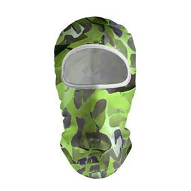 Балаклава 3D с принтом Green breeze в Кировске, 100% полиэстер, ткань с особыми свойствами — Activecool | плотность 150–180 г/м2; хорошо тянется, но при этом сохраняет форму. Закрывает шею, вокруг отверстия для глаз кайма. Единый размер | art | camouflage | colors | gray | green | military | pattern | soldier | war | военный | зеленый | камуфляж | маскировка | паттерн | серый | солдат | узор