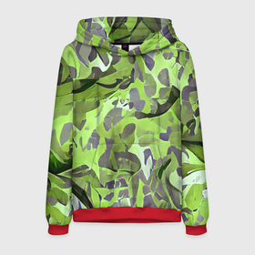 Мужская толстовка 3D с принтом Green breeze в Курске, 100% полиэстер | двухслойный капюшон со шнурком для регулировки, мягкие манжеты на рукавах и по низу толстовки, спереди карман-кенгуру с мягким внутренним слоем. | Тематика изображения на принте: art | camouflage | colors | gray | green | military | pattern | soldier | war | военный | зеленый | камуфляж | маскировка | паттерн | серый | солдат | узор