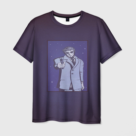 Мужская футболка 3D с принтом восемнадцать карат невезения в Тюмени, 100% полиэфир | прямой крой, круглый вырез горловины, длина до линии бедер | fallout | geek | звёздное небо | мафия