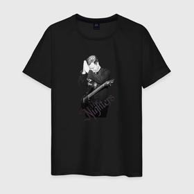 Мужская футболка хлопок с принтом The Nighters Grateful Guitarist в Екатеринбурге, 100% хлопок | прямой крой, круглый вырез горловины, длина до линии бедер, слегка спущенное плечо. | 