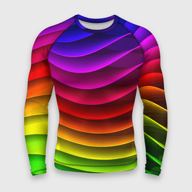 Мужской рашгард 3D с принтом Color line neon pattern  Abstraction  Summer 2023 ,  |  | abstraction | color | fashion | line | neon | pattern | stripe | summer | абстракция | лето | линия | мода | неон | полоса | узор | цвет