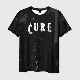 Мужская футболка 3D с принтом the cure | серые потеки , 100% полиэфир | прямой крой, круглый вырез горловины, длина до линии бедер | cure | the | the cure | the cure album | the cure concert | the cure live | the cure vevo | the cure videos | the cure youtube