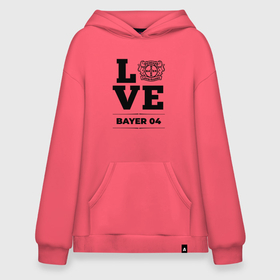 Худи SuperOversize хлопок с принтом Bayer 04 Love Классика в Тюмени, 70% хлопок, 30% полиэстер, мягкий начес внутри | карман-кенгуру, эластичная резинка на манжетах и по нижней кромке, двухслойный капюшон
 | bayer | bayer 04 | club | football | leverkusen | logo | love | баер | клуб | леверкузен | лого | мяч | символ | спорт | футбол | футболист | футболисты | футбольный