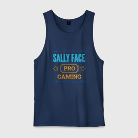 Мужская майка хлопок с принтом Sally Face PRO Gaming в Белгороде, 100% хлопок |  | face | logo | pro | sally | sally face | игра | игры | лого | логотип | салли | символ | фейс