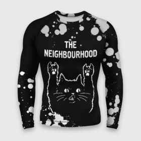 Мужской рашгард 3D с принтом The Neighbourhood  Rock Cat в Курске,  |  | band | metal | neighbourhood | paint | rock | the | the neighbourhood | брызги | группа | кот | краска | нэйборхуд | рок | рок кот