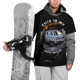 Накидка на куртку 3D с принтом Авто  для путешествий в Кировске, 100% полиэстер |  | car | авто | автобус | автомобиль | пикап | путешествией