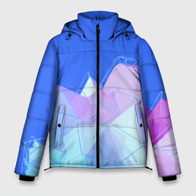 Мужская зимняя куртка 3D с принтом Pink ice   Abstractiom   Geometry в Новосибирске, верх — 100% полиэстер; подкладка — 100% полиэстер; утеплитель — 100% полиэстер | длина ниже бедра, свободный силуэт Оверсайз. Есть воротник-стойка, отстегивающийся капюшон и ветрозащитная планка. 

Боковые карманы с листочкой на кнопках и внутренний карман на молнии. | abstraction | geometry | ice | sky | абстракция | геометрия | лёд | небо