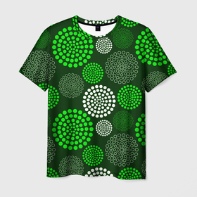Мужская футболка 3D с принтом ТЕКСТУРНЫЕ МОЛЕКУЛЫ в Белгороде, 100% полиэфир | прямой крой, круглый вырез горловины, длина до линии бедер | абстракция | графический | красивый | потрясающий | современный | текстура | узор | яркий