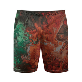 Мужские шорты спортивные с принтом Размытые краски (цветная абстракция) в Тюмени,  |  | abstract | colors | green | red | абстрактная | абстрактные | абстракция | зеленый | краски | красный | цвета