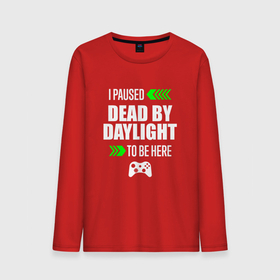 Мужской лонгслив хлопок с принтом Dead by Daylight I Paused в Белгороде, 100% хлопок |  | daylight | dead | dead by daylight | logo | paused | дед | дэйлайт | игра | игры | лого | логотип | символ