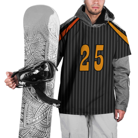 Накидка на куртку 3D с принтом Комбинированный полосатый спортивный узор в Кировске, 100% полиэстер |  | Тематика изображения на принте: геометрический | комбинированный | молодежный | номер | полосатый | серый | число