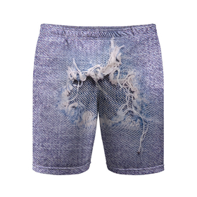 Мужские шорты спортивные с принтом Hole in jeans    Rag в Петрозаводске,  |  | cloth | fashion | jeans | rag | джинса | мода | рваньё | ткань