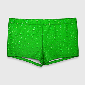 Мужские купальные плавки 3D с принтом зеленый фон с росой в Тюмени, Полиэстер 85%, Спандекс 15% |  | background | dew | drop | drops | green | greenery | plain | зеленый | зелень | капли | капля | однотон | природа | роса | фон